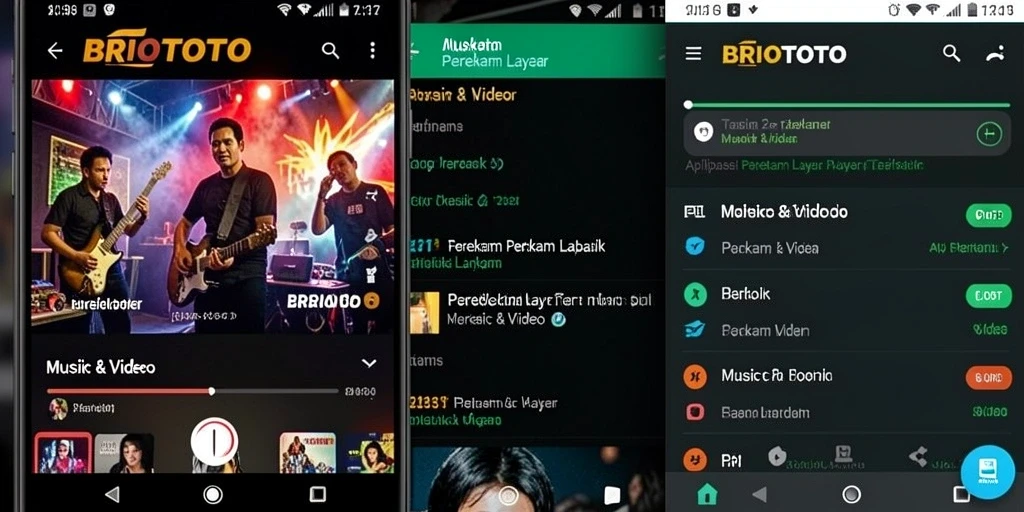 Tampilan antarmuka pengguna BRIOTOTO saat merekam layar.