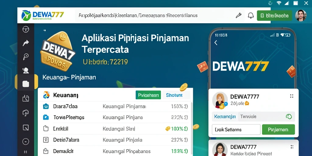 Tampilan antarmuka DEWA777 yang sederhana dan modern.