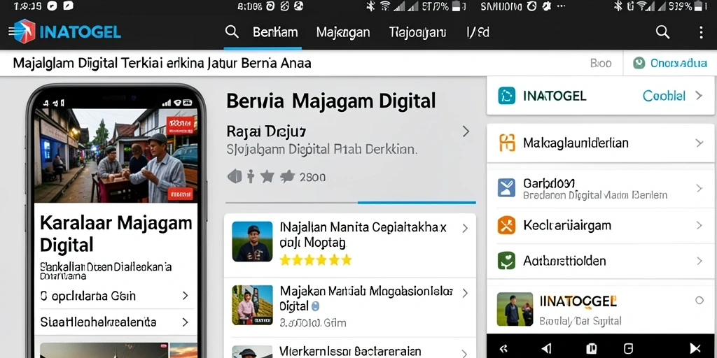 Tampilan antarmuka INATOGEL yang menarik dan informatif.