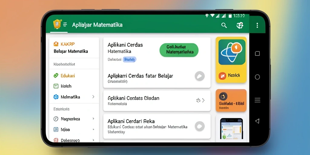 Antarmuka KAKRP yang menarik untuk pembelajaran Matematika.