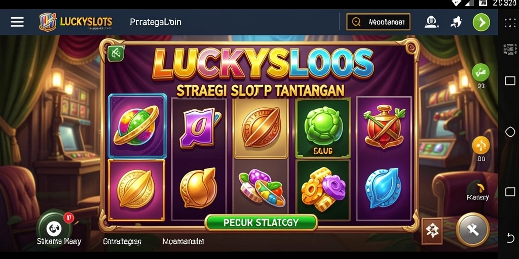 Tampilan antarmuka <strong>LUCKYSLOTS</strong> yang menarik dan strategis.