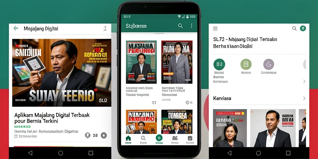 Tampilan antarmuka SL72 yang menarik sebagai Majalah Digital.