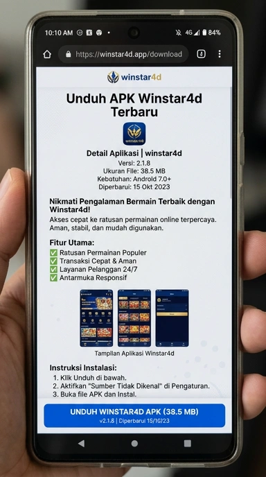 Panduan Unduh dan Instal APK Winstar4D untuk Android